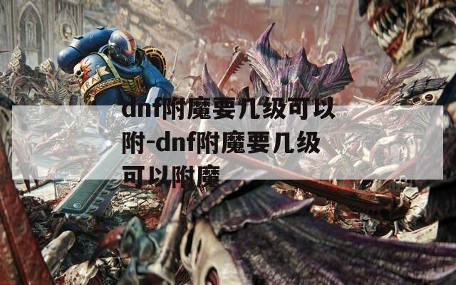dnf附魔要几级可以附-dnf附魔要几级可以附魔