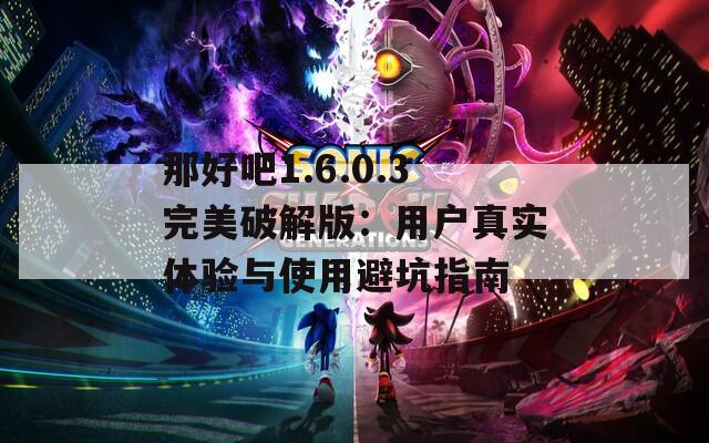 那好吧1.6.0.3完美破解版：用户真实体验与使用避坑指南