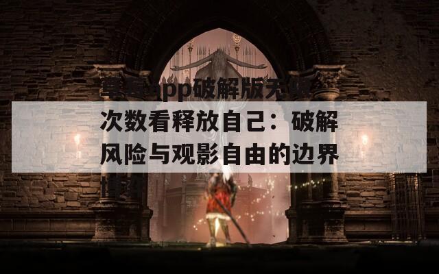 草莓app破解版无限次数看释放自己：破解风险与观影自由的边界博弈