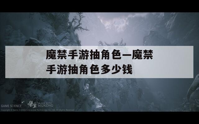 魔禁手游抽角色—魔禁手游抽角色多少钱