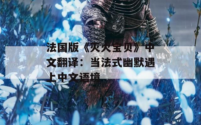 法国版《灭火宝贝》中文翻译：当法式幽默遇上中文语境