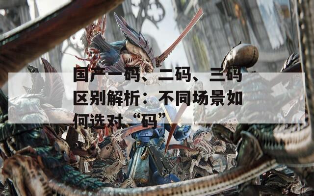 国产一码、二码、三码区别解析：不同场景如何选对“码”