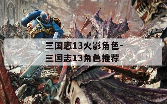 三国志13火影角色-三国志13角色推荐